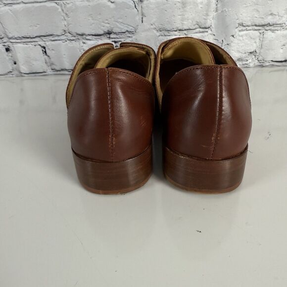 Nisolo Emma D'Orsay Oxford Loafers Shoes Slip On Flats Brandy Chestnut Womens 9 - Picture 7 of 14